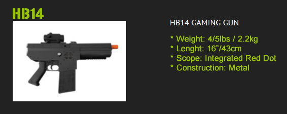 HB14 laser tag gun