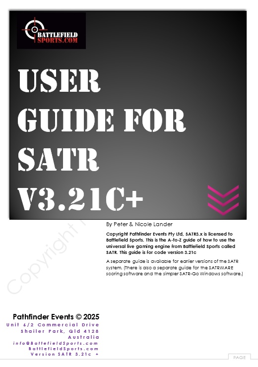 SATR3-21 User Guide Cover