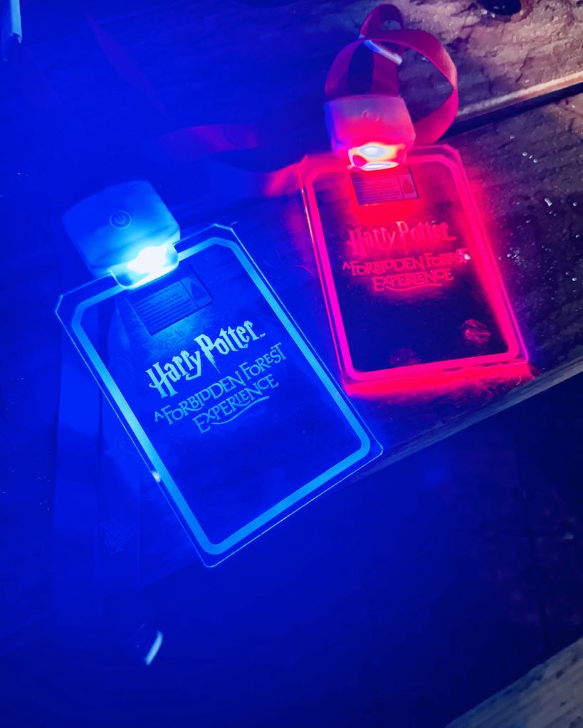 Harry Potter Forbidden Forest Experience lanyards