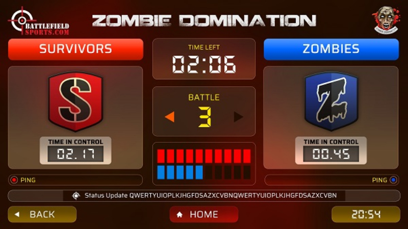 Zombie Domination Scoreboard in the SATRWARE system 