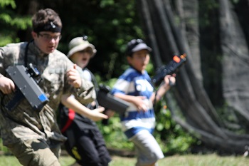 summer camp and laser tag 